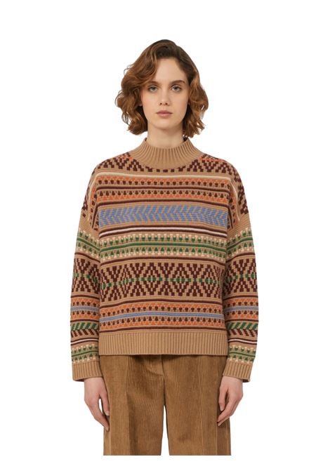 Maglia in jacquard di lana - CAMMELLO Weekend MAXMARA | FESTOSO001